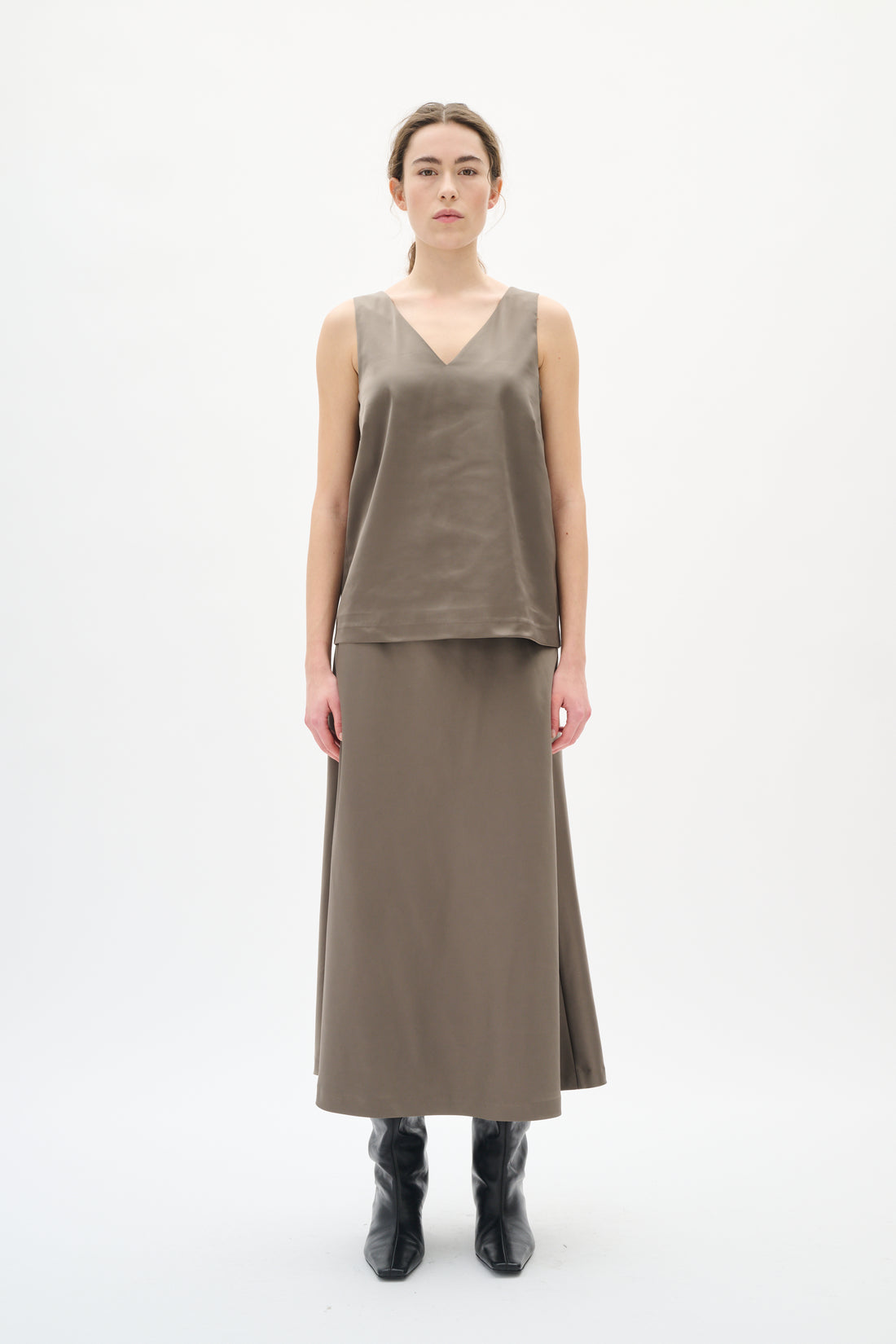 Inwear ZilkyIW Classic Skirt sandy grey