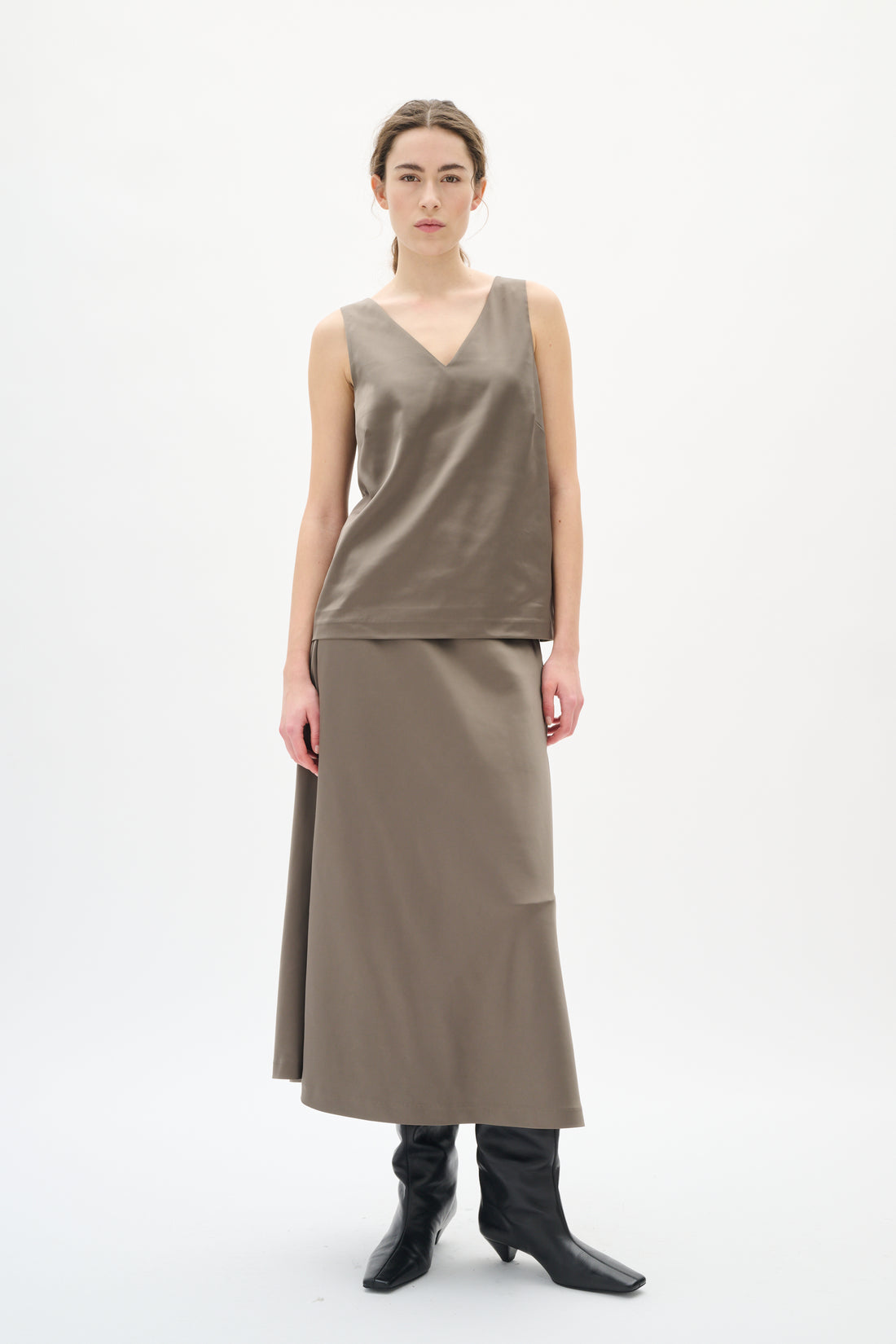 Inwear ZilkyIW Classic Skirt sandy grey