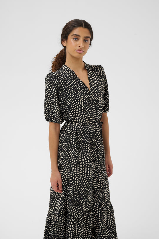 InWear Liberty Dress black faded dot
