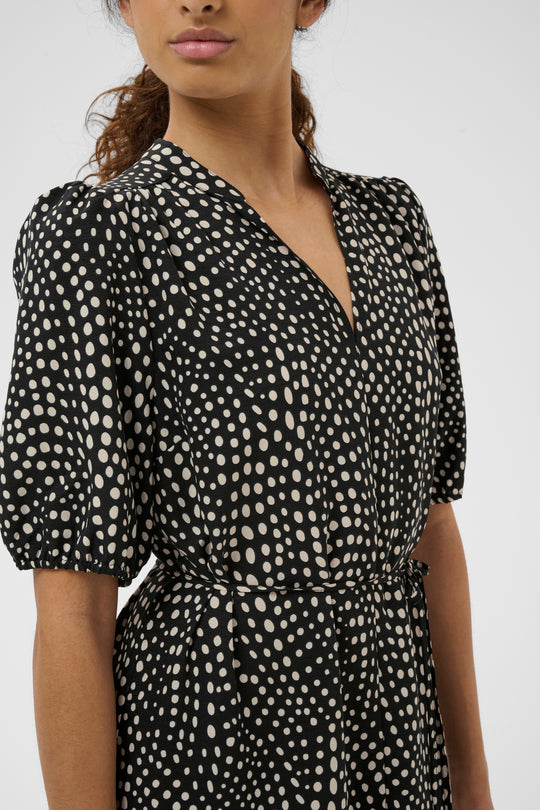 InWear Liberty Dress black faded dot