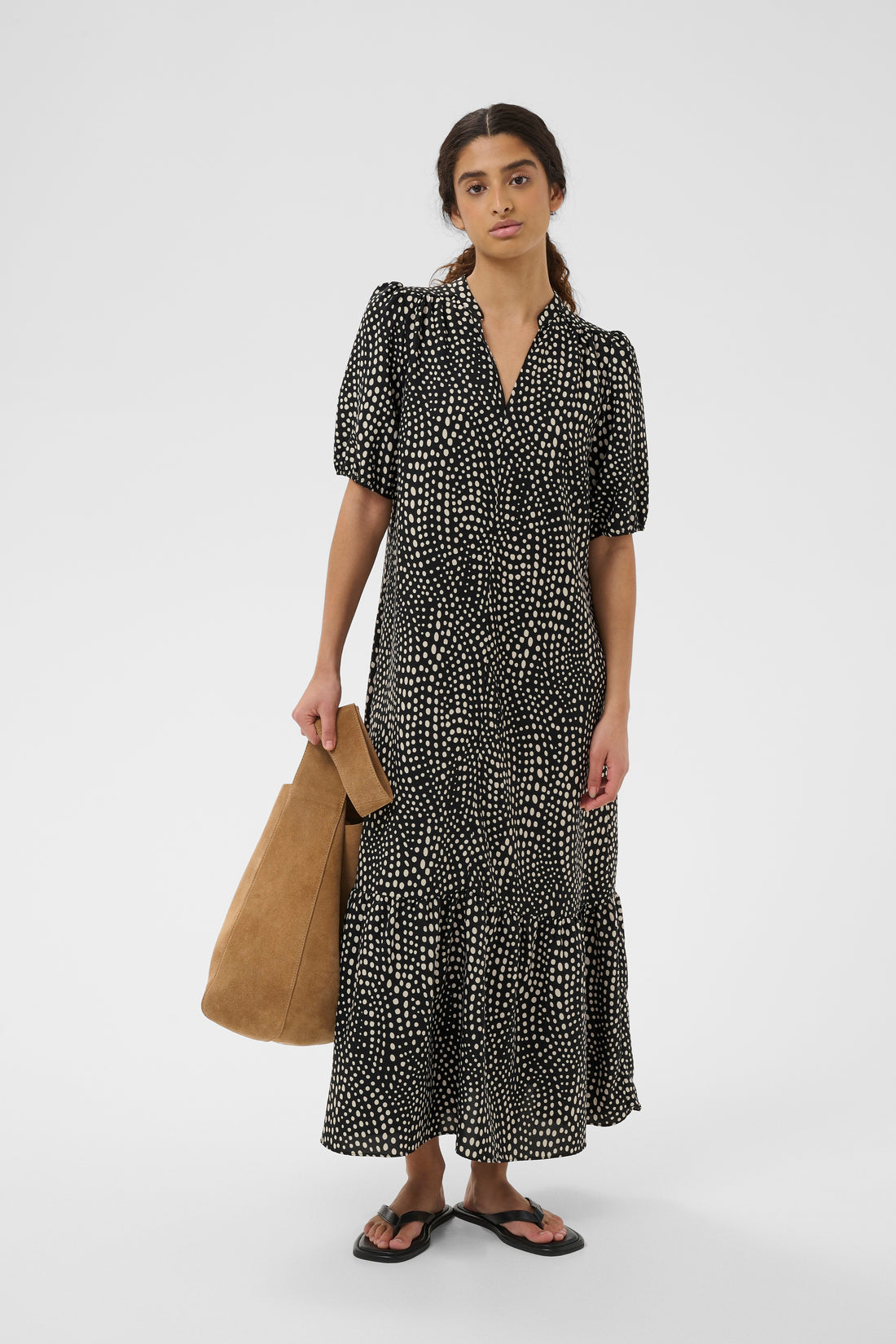 InWear Liberty Dress black faded dot
