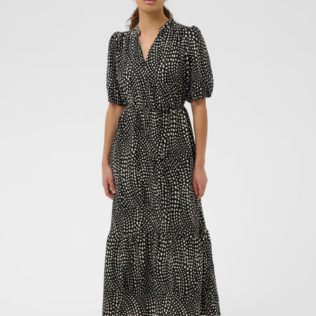 InWear Liberty Dress black faded dot