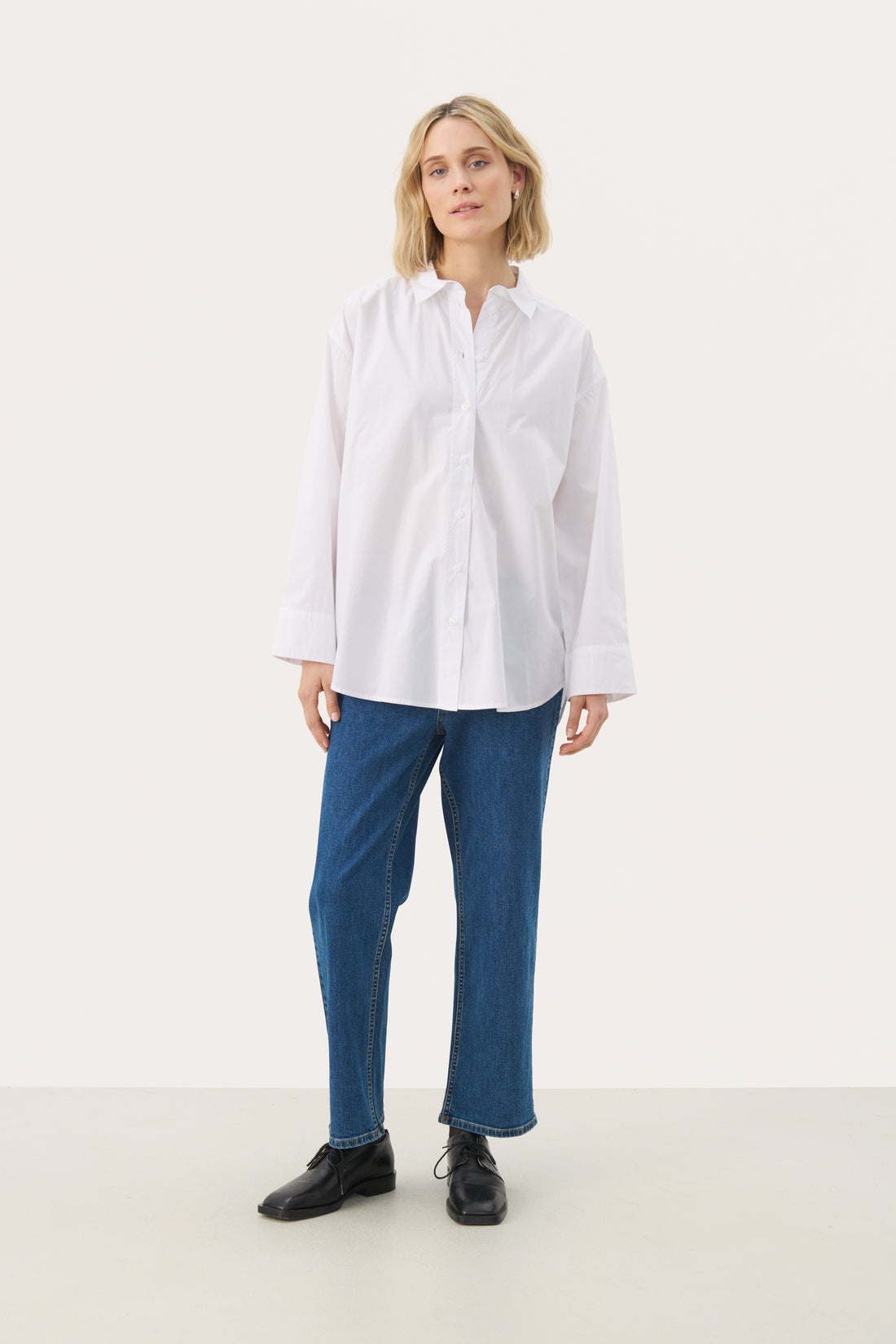 Part Two SavannaPW Woven Shirt Bright White