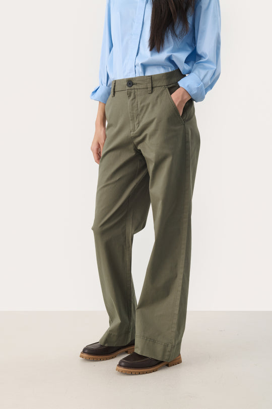 Part Two BelmePW Pants Kalamata (army)