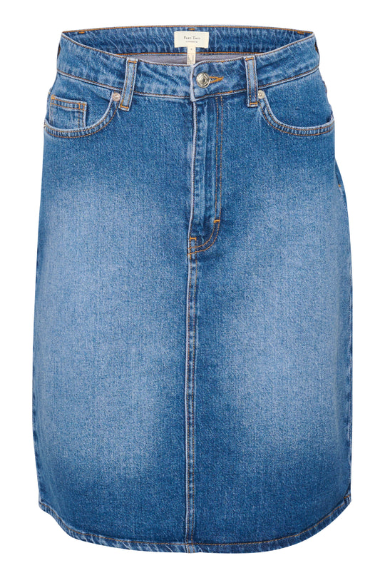 Part Two LejaPW Skirt Medium Blue Denim