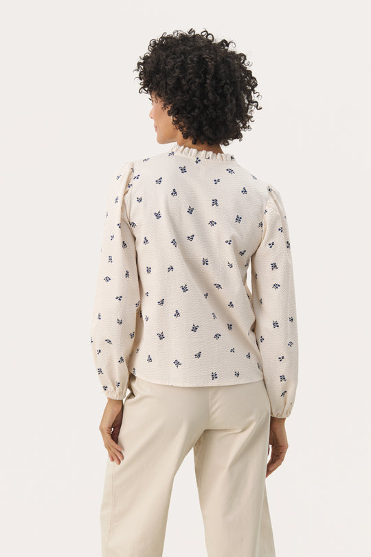 Part Two EimyPW BL Blue Bouquet Print