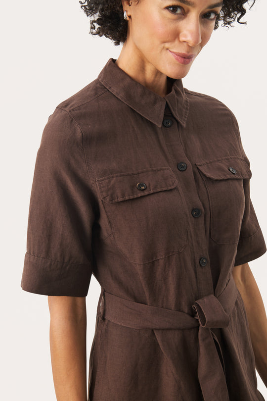 Part Two RailiPW Dress Bracken (brun)