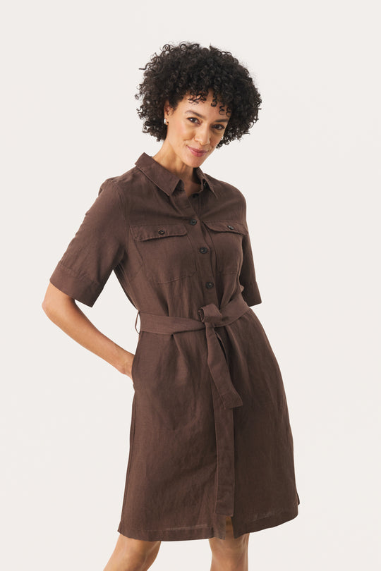 Part Two RailiPW Dress Bracken (brun)