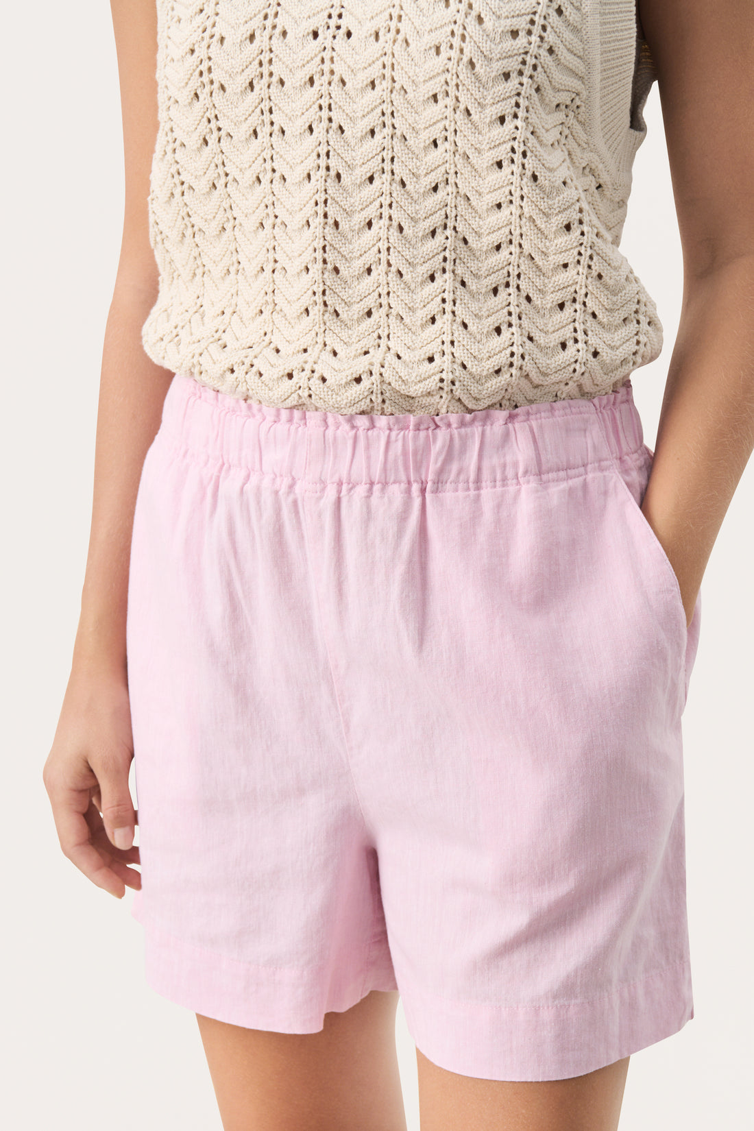 Part Two RiggePW Shorts Pink Nectar Chambrey