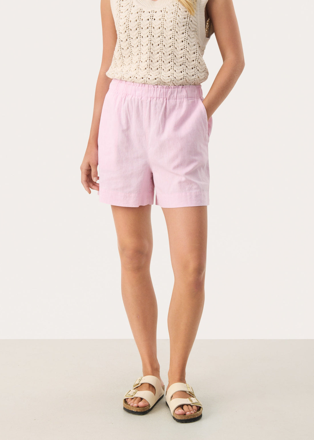 Part Two RiggePW Shorts Pink Nectar Chambrey