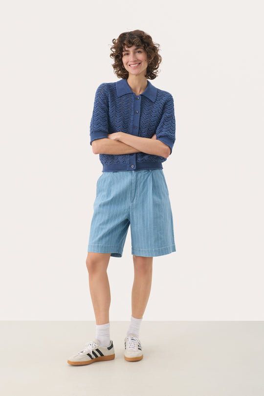 Part Two RhodaPW Cardigan blå