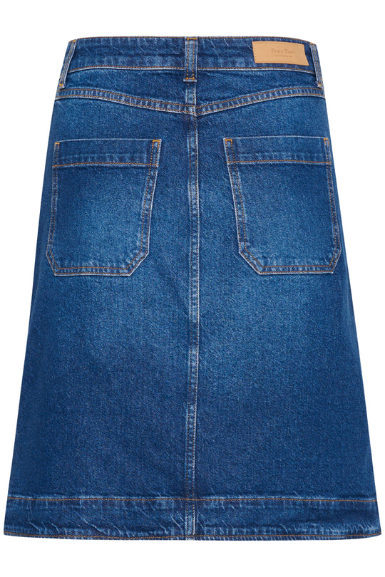Part Two TammiePW Skirt Medium Dark Blue Denim