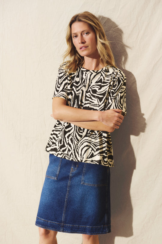 Part Two TammiePW Skirt Medium Dark Blue Denim