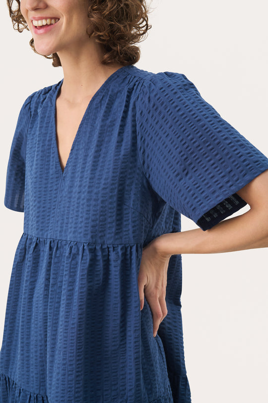 Part two PamiaPW Dress Oceana (blå)