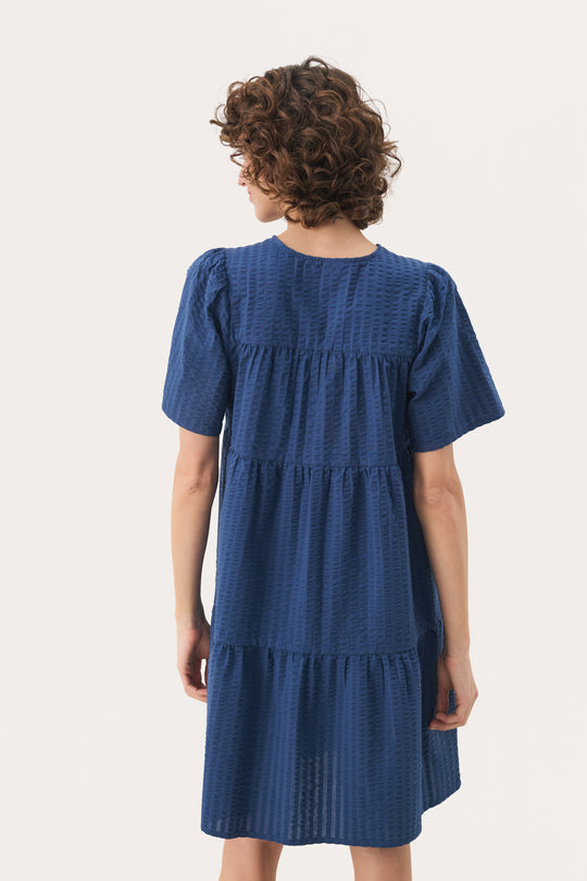 Part two PamiaPW Dress Oceana (blå)