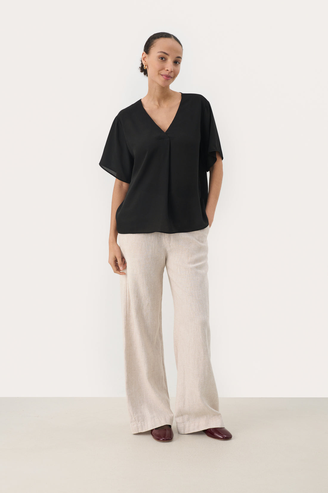 Part Two SanayaPW Blouse Black