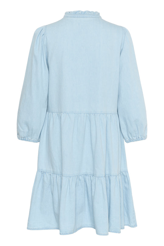 Part Two viggasipw dress Whiteish blue denim