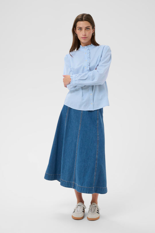 Part Two GlessiaPW Shirt Heather Chambrey (light blue)