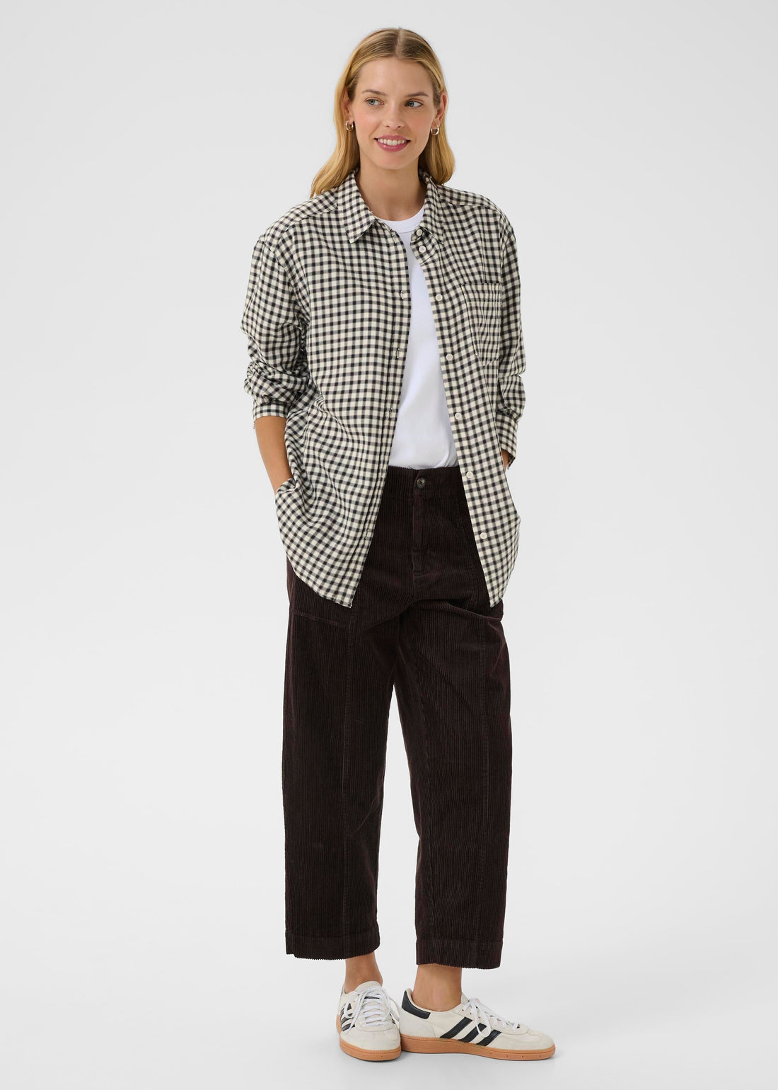 Part Two SameaPW Shirt dark navy check