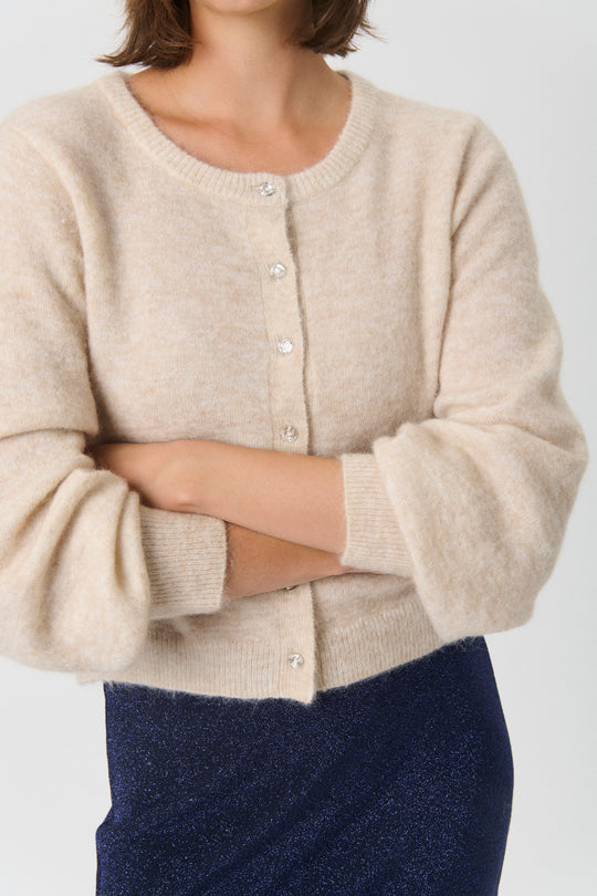 UljaPW Cardigan French Oak Melange