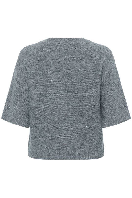 UresaPW Pullover Medium Grey Melange