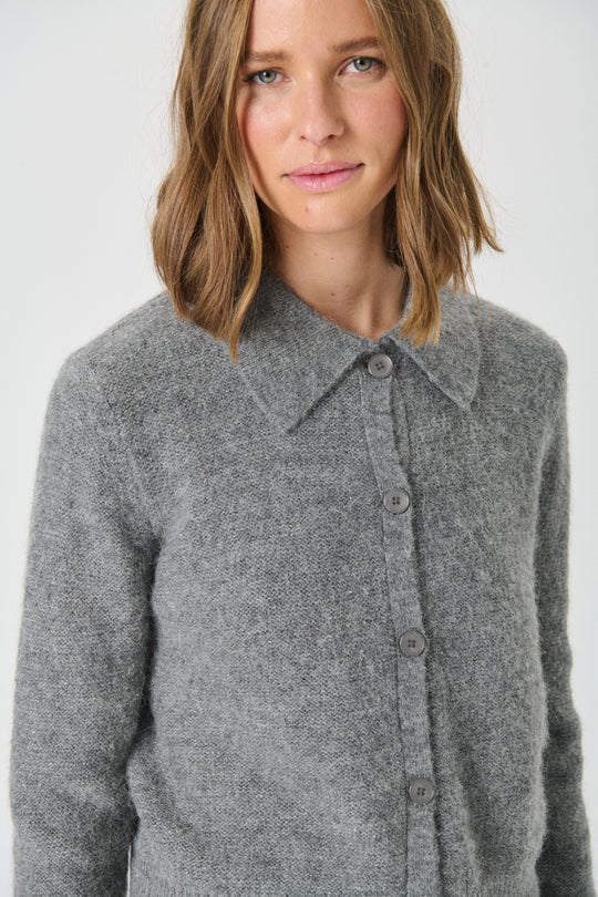 Part Two Ulrica cardigan Medium Grey  Melang