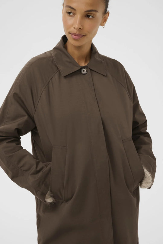 Part Two EttiePW Otw Outerwear Chocolate Brown