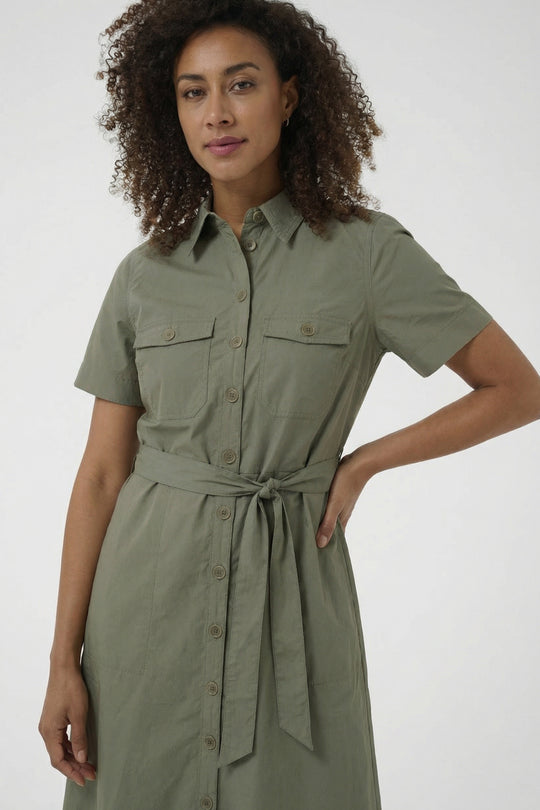 Part Two ArielPW Dress Smokey Olive