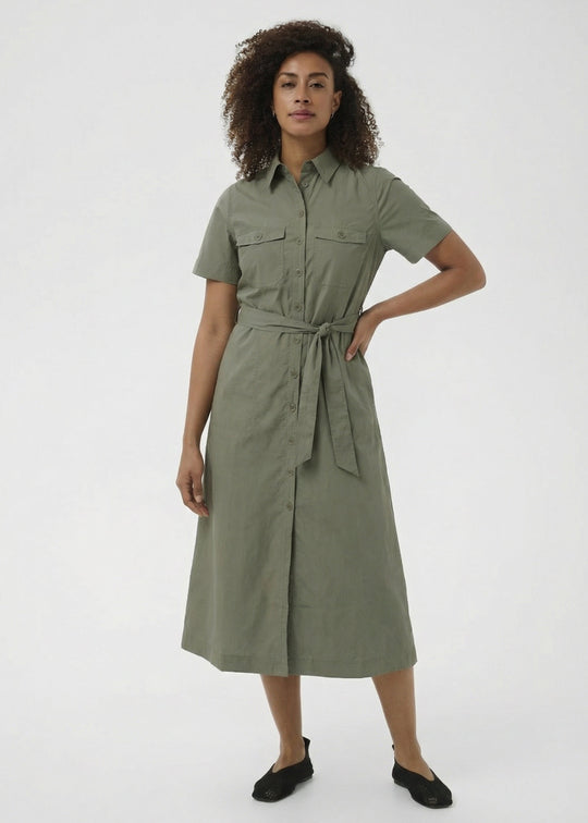 Part Two ArielPW Dress Smokey Olive