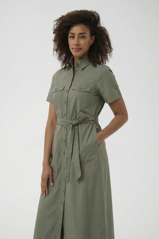 Part Two ArielPW Dress Smokey Olive
