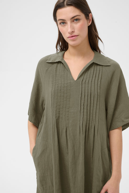 Part Two AylaPW Dress Smokey Olive