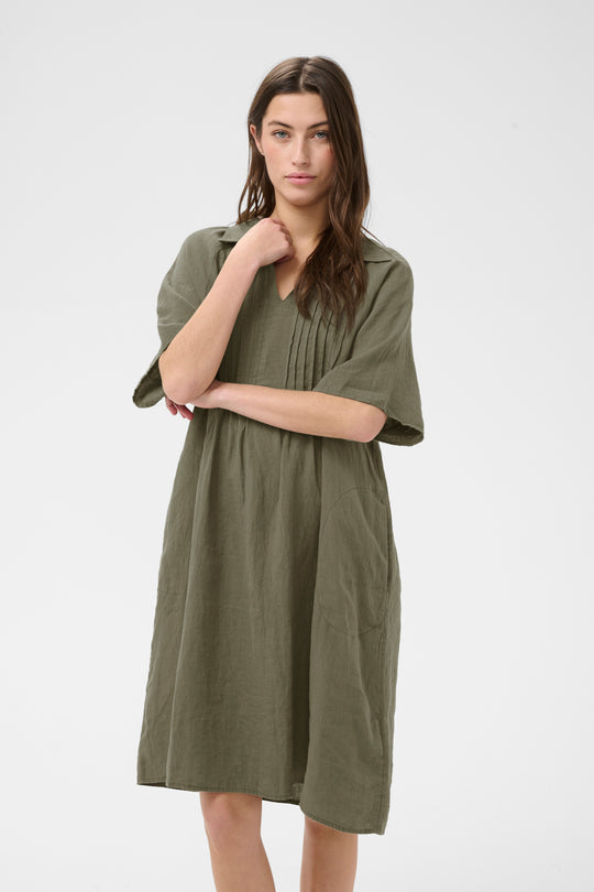 Part Two AylaPW Dress Smokey Olive