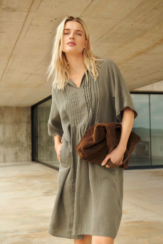 Part Two AylaPW Dress Smokey Olive