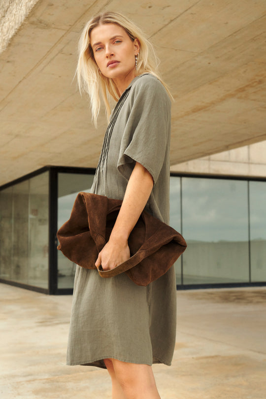 Part Two AylaPW Dress Smokey Olive