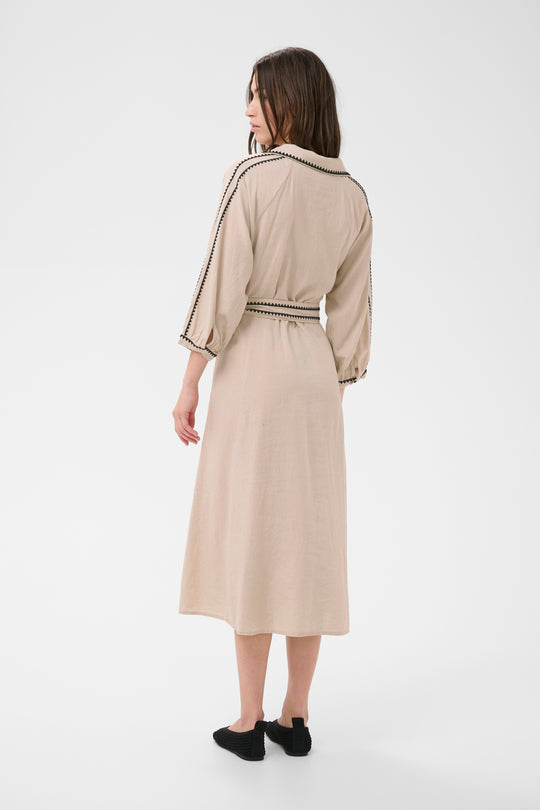 Part Two SiciliasPW Dress Oatmeal (sand)