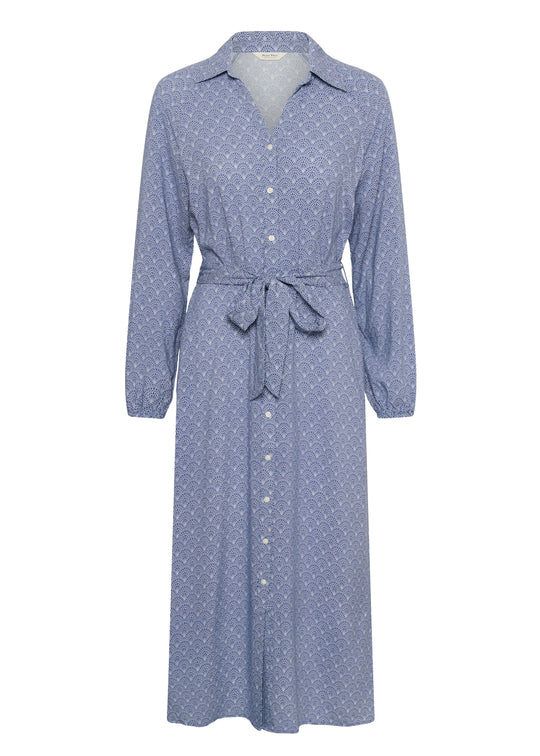 Part Two ArlindaPW Dress Blue Wallpaper Print