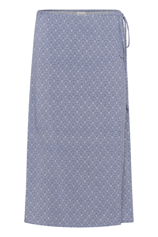 Part Two AriellePW Skirt Blue Wallpaper Print