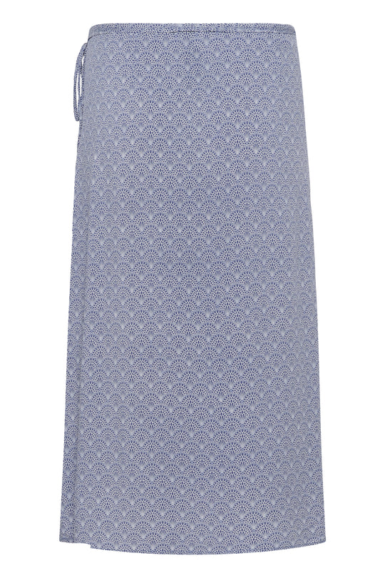 Part Two AriellePW Skirt Blue Wallpaper Print