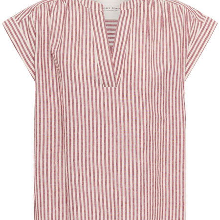 Part Two BettinaPW Blouse Burnt Russet Stripe
