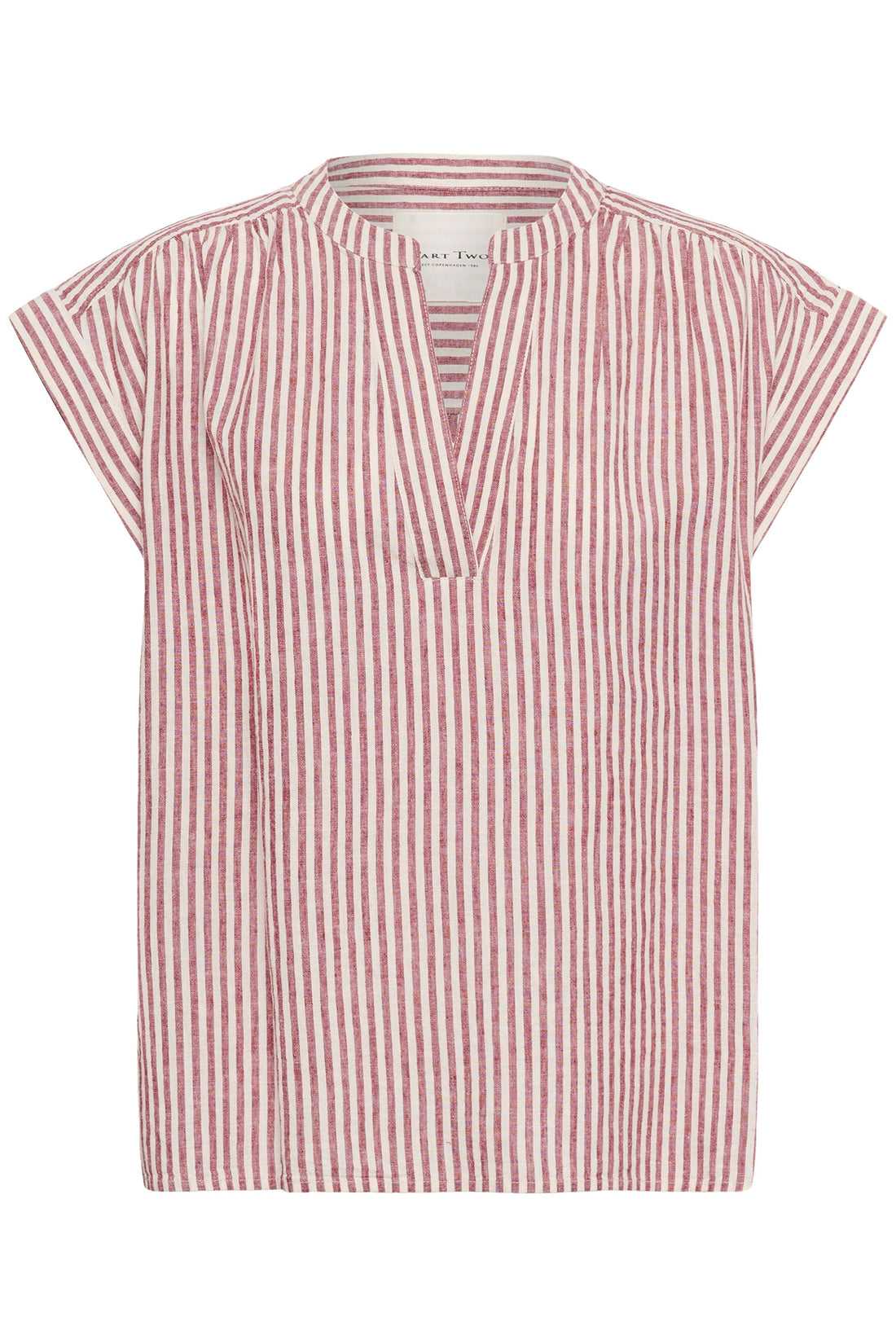 Part Two BettinaPW Blouse Burnt Russet Stripe