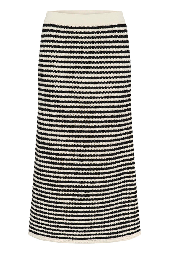 Part Two BerdyPW Skirt Black and White Crochet Look