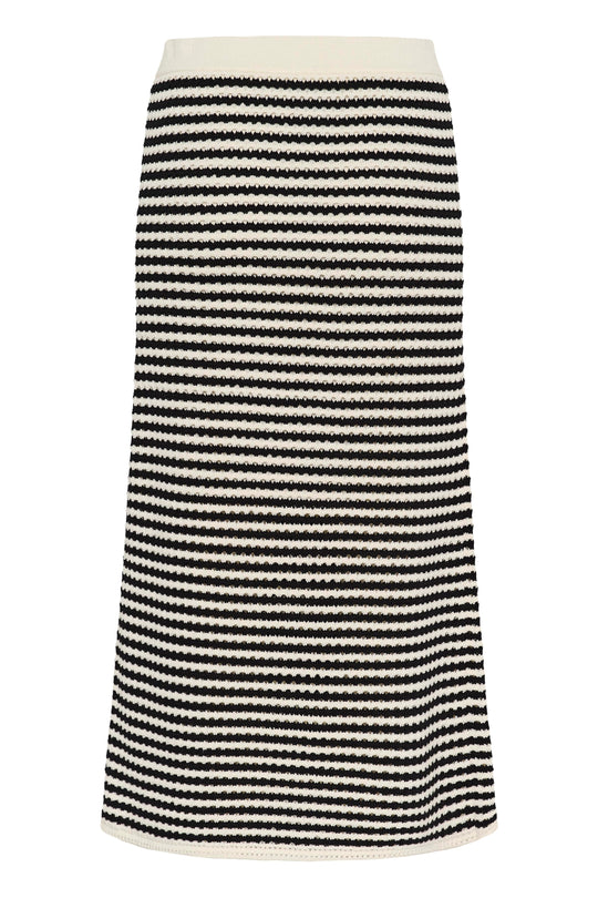 Part Two BerdyPW Skirt Black and White Crochet Look
