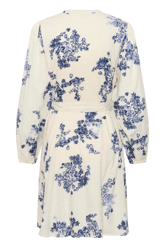 Part Two AviraPW Dress Blue Shadow Flower Print