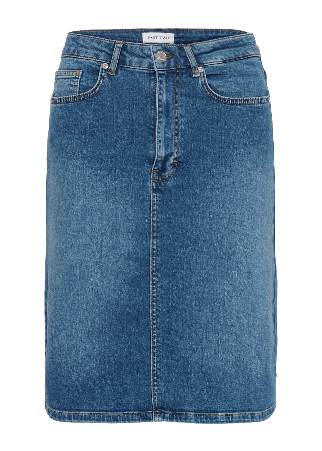 Part Two LejaPW Skirt Medium Blue Denim