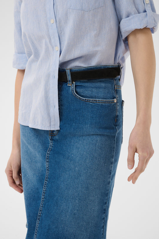 Part Two LejaPW Skirt Medium Blue Denim