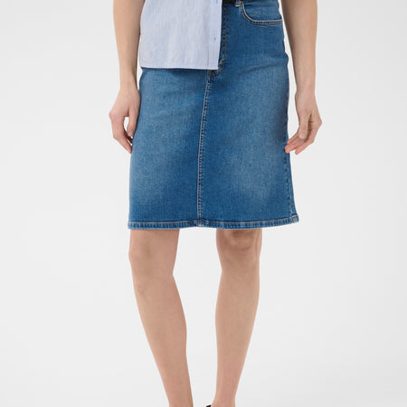 Part Two LejaPW Skirt Medium Blue Denim