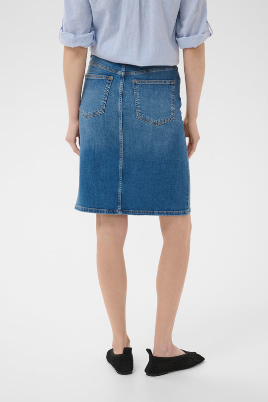 Part Two LejaPW Skirt Medium Blue Denim