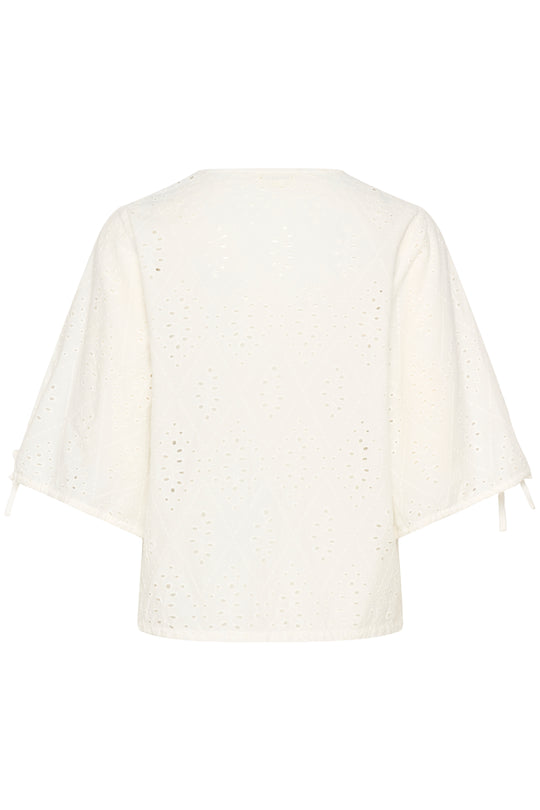 Soaked SLJoella Blouse SS Broken White