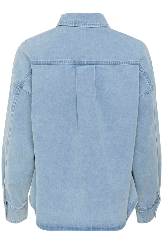 Soaked SLAnnabeth Regular Overshirt, Light Blue Denim