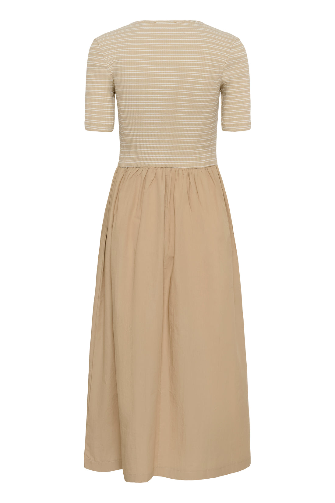 Soaked in Luxury SLSimone Striped Dress SS white pepper